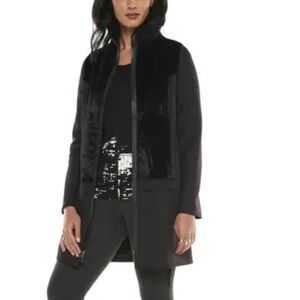 Elie Tahari black long jacket